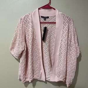Cyrus Light Pink Textured Cardigan
